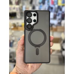 Galaxy S25 Ultra S25 plus S25 - Coque Magnétique support magsafe Noir non-rotatif