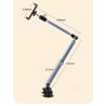 Support Téléphone/Tablette à Double Ventouse – Alliage d’aluminium 13 pouces max