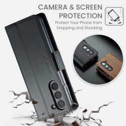 copy of Galaxy Z Fold6 - Etui à Rabat étui de lux Noir