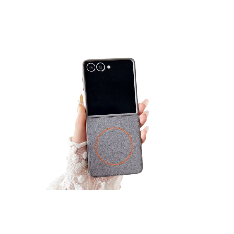 Galaxy Z Flip 7 - Coque grise avec magsafe