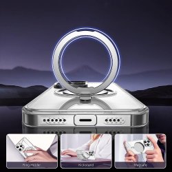 iPhone 17 Pro/Max/17 Air/17 - Coque Magnétique support magsafe transparente
