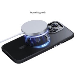 iPhone 17 Pro/Max/17Air/17 - Coque Magnétique support magsafe NOIR