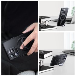 iPhone 17 Pro/Max/17Air/17 - Coque Magnétique support magsafe NOIR