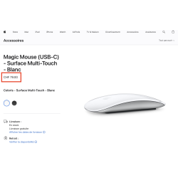 Apple Magic Mouse 2 (A1657) - Occasion come neuf