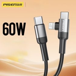 Câble 1.8m chargeur PISEN 2 en 1 pour iphone ipad air samsung Huawei sony xperia tablette