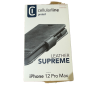 iPhone 12 pro Max - Étui LEATHER SUPREME avec poches cellularline