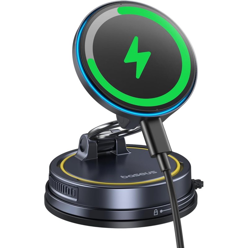 copy of Joyroom - Qi Wireless Auto KFZ Magnet Halterung für Lüftungsgitter - MagSafe kompatibel - schwarz