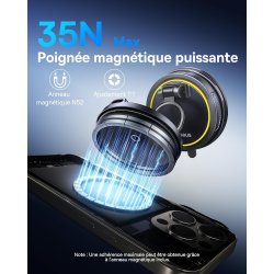 copy of Chargeur support Voiture Magnétique JOYROOM pour grille de ventilation - Compatible MagSafe - Noir