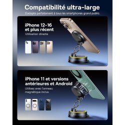 copy of Chargeur support Voiture Magnétique JOYROOM pour grille de ventilation - Compatible MagSafe - Noir