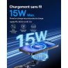 Baseus VC2 Flex Pro 15W Chargeur Magsafe Voiture pour iPhone 17 16 15 14 13 Pro Max