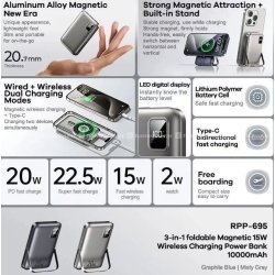copy of Batterie portable Baseus Charge Rapide 3.0 Puissance Banque 10000 mAh