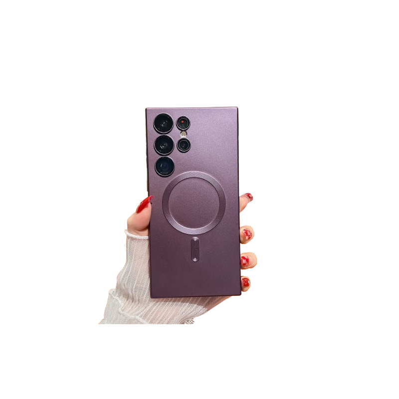 Galaxy S26 ultra  - Coque silicone semi rigide avec magsafe violet