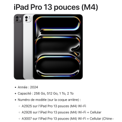 ipad air13(2025)pro13 - film de protection d'écran en verre trempé intégral