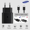 Kit original samsung Adaptateur Secteur Type C prise Ultra Rapide 25W
