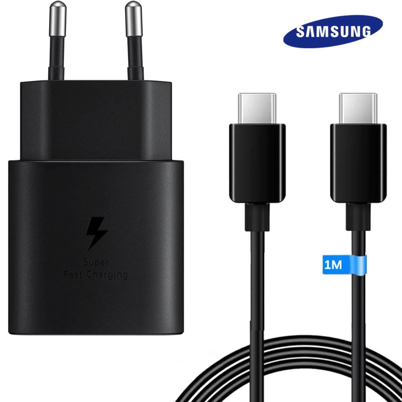 copy of Chargeur portable SAMSUNG CHARGEUR SECTEUR USB TYPE C 25W FAST CHARGE ORIGINAL SAMSUNG NOIR