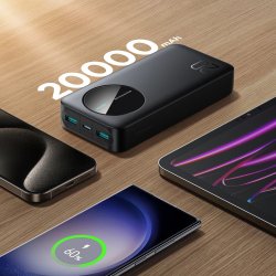 Joyroom Powerbank JR-PBF14 20000mAh 2.4A 2x USB-A 1x USB-C - noir