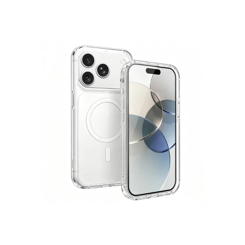 copy of iPhone 12 pro/12-  Coque Transparente avec Cercle magnétique intégré