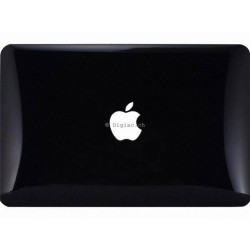 MacBook air 13" - Coques Noire brillante devant et derrière 