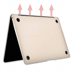 MacBook 12" - Coque ultra slim 1mm transparente devant et derrière