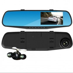 Rétroviseur intellegent avec double Dashcams Enregistreur conduite vidéo Caméra embarquée