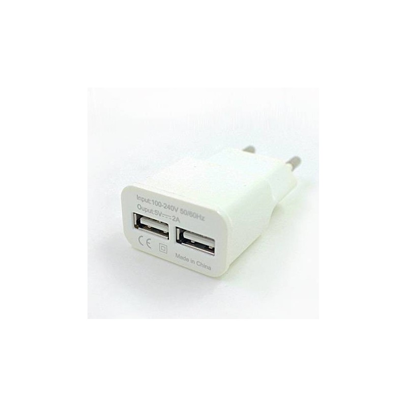 Prise chargeur secteur 2 ports USB