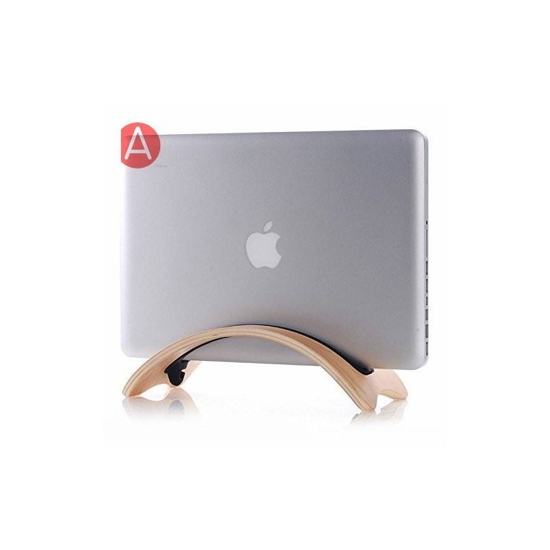 Support bois wood stand pour macbook pro /air notebook portable oeuvres d'art