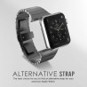 Apple watch 42mm - bracelet à maillons en acier inoxydable avec Fermoir déployante - Schwarz