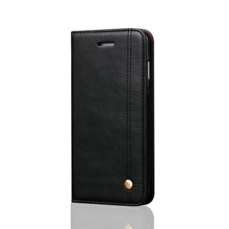 iPhone 7 plus -Etui portefeuille support simili cuir souple fermeture magnétique
