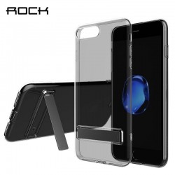 iPhone 7 plus - Etui coque ROCK avec béquille - Transparente