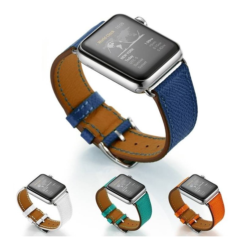 Bracelet CUIR pour Apple Watch 42mm avec adaptateurs