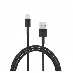 Câble Lightning classique vers USB 1 mètres - Noir