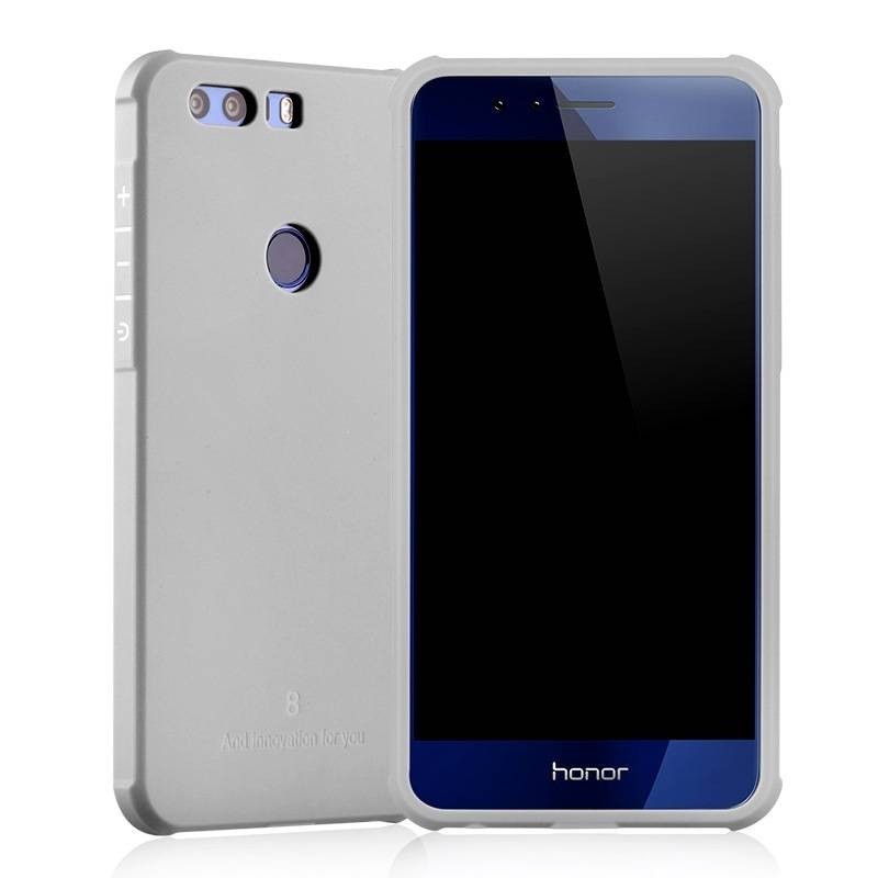 Huawei Honor 8 - Coque solide en silicone semirigide Noir