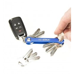 KeyStax Porte-CLé 8 clés max - Bleu