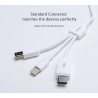 Câble chargeur USB PISEN 3 en 1 pour iphone4/5/6 ipad 4 air samsung sony xperia tablette