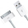 Câble chargeur blanc pour iPhone 4/4S, iPad1/2 