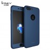 iphone 7plus - coque devant dérrière bleue iPaky® protection écran verre offerte