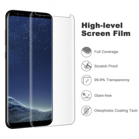 Galaxy S8 / S8 plus-Protection écran Verre 3D version réduite - transparente