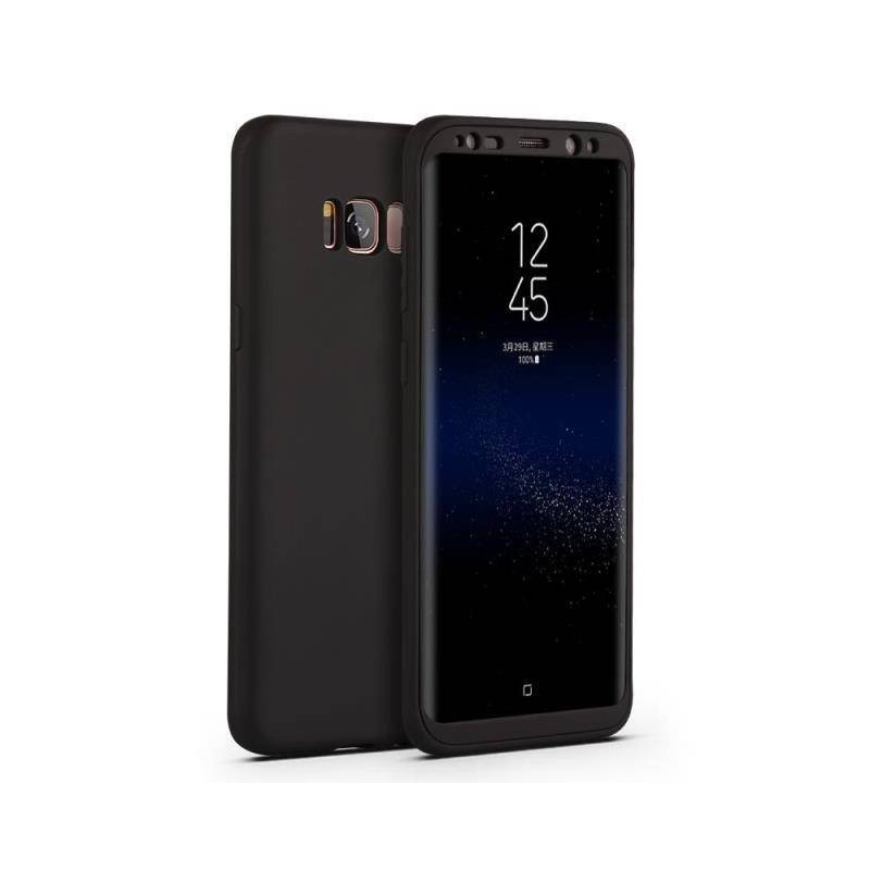 Galaxy S8/S8 plus - Kit 2 pièces Coque Integrale mate noire