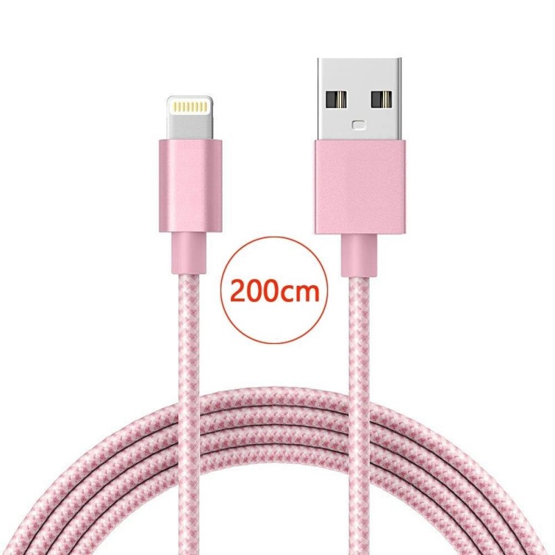 Câble lightning nylon Chargeur et Synchronisation pour iPhone Câble lightning nylon Chargeur et Synchronisation pour iPhone