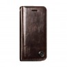iPhone 8 plus -Etui portefeuille support simili cuir souple fermeture magnétique -Noir