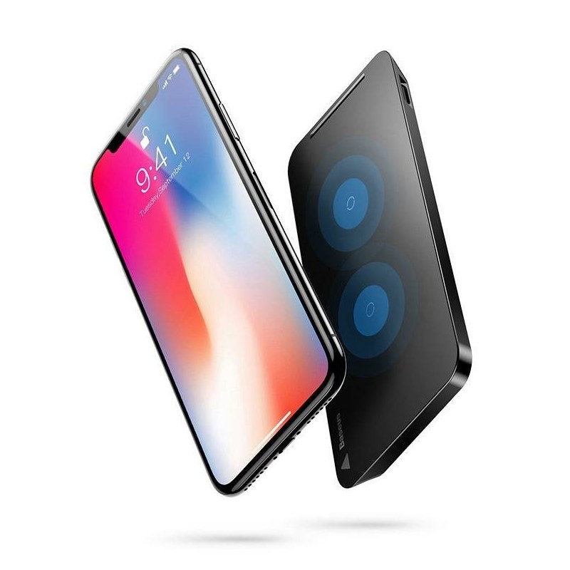 iPhone X - Qi chargeur induction rapide vertical Baseus iPhone X - Qi chargeur induction rapide vertical Baseus