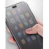 iPhone X - Coque FLIP CASE à Rabat couverture tactile avec verre trempé intégré - Noir