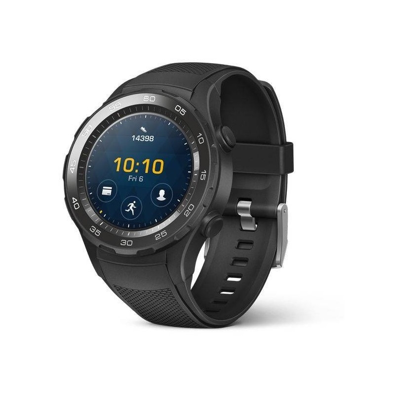 Huawei - Watch 2 Sport - Montre GPS sport connectée - Smartwatch pour Android et iOS - Noir (avec 4G) Huawei - Watch 2 Sport - Montre GPS sport connectée - Smartwatch pour Android et iOS - Noir (avec 4G)