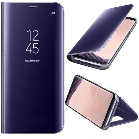 Galaxy Note 8 - Etui Housse à rabat effet miroir violet